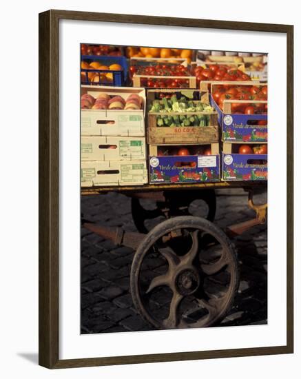 Campo de Fiori Market, Rome, Italy-Connie Ricca-Framed Photographic Print