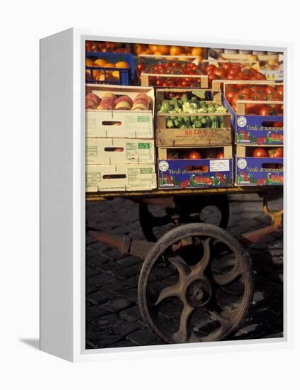 Campo de Fiori Market, Rome, Italy-Connie Ricca-Framed Premier Image Canvas