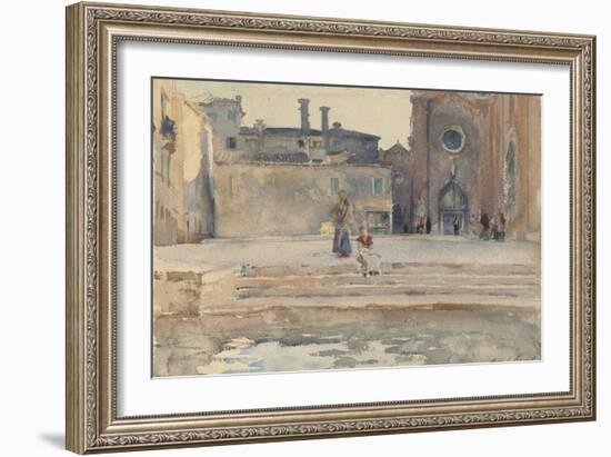 Campo dei Frari, Venice, 1880-82-John Singer Sargent-Framed Giclee Print