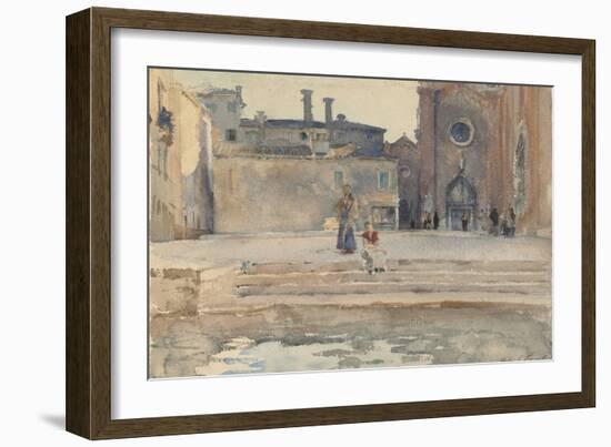 Campo dei Frari, Venice, 1880-82-John Singer Sargent-Framed Giclee Print