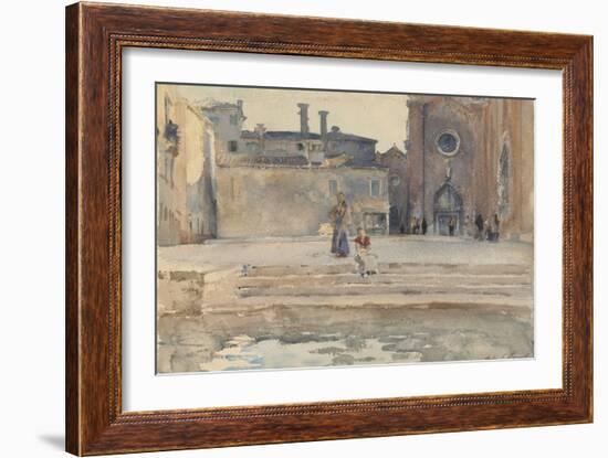 Campo dei Frari, Venice, 1880-82-John Singer Sargent-Framed Giclee Print