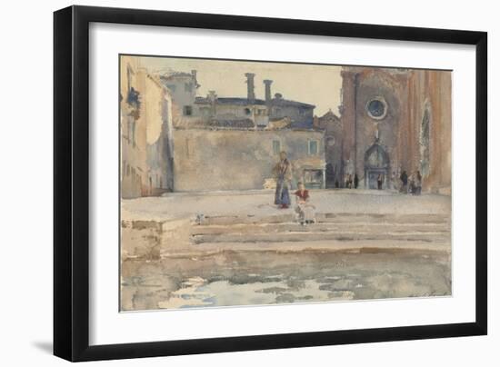 Campo dei Frari, Venice, 1880-82-John Singer Sargent-Framed Giclee Print