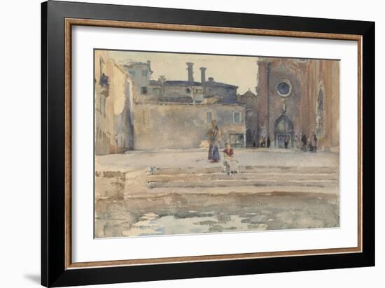 Campo dei Frari, Venice, 1880-82-John Singer Sargent-Framed Giclee Print