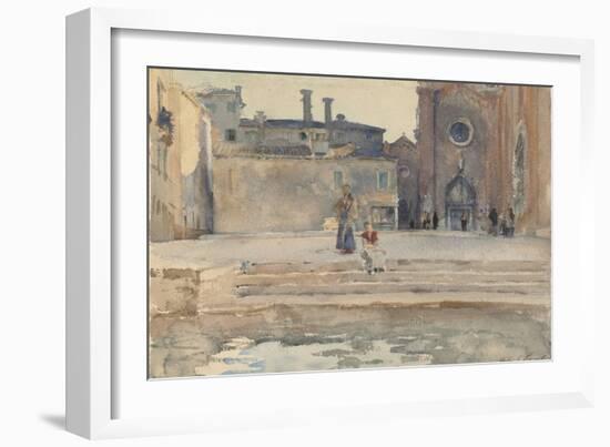 Campo dei Frari, Venice, 1880-82-John Singer Sargent-Framed Giclee Print