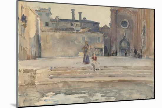 Campo dei Frari, Venice, 1880-82-John Singer Sargent-Mounted Giclee Print