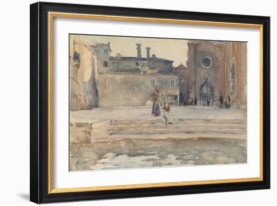 Campo dei Frari, Venice, 1880-82-John Singer Sargent-Framed Giclee Print