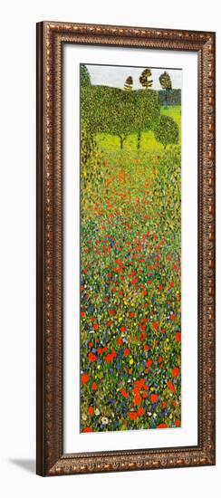 Campo Di Papaveri-Gustav Klimt-Framed Art Print