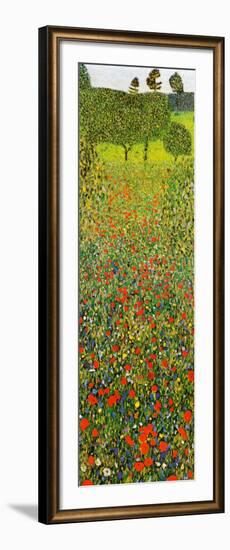 Campo Di Papaveri-Gustav Klimt-Framed Art Print