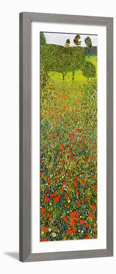 Campo Di Papaveri-Gustav Klimt-Framed Art Print