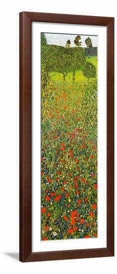 Campo Di Papaveri-Gustav Klimt-Framed Art Print