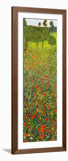 Campo Di Papaveri-Gustav Klimt-Framed Art Print