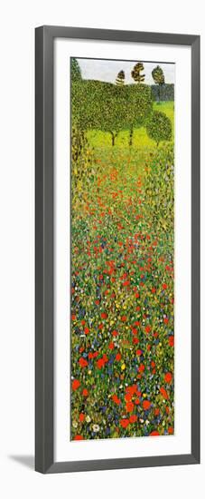 Campo Di Papaveri-Gustav Klimt-Framed Art Print