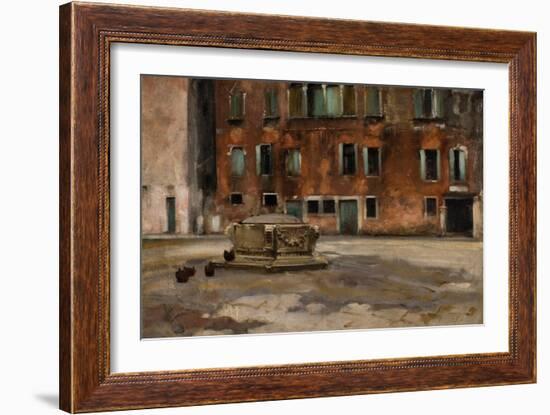 Campo S. Agnese, Venice, C.1890-John Singer Sargent-Framed Giclee Print