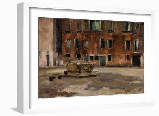 Campo S. Agnese, Venice, C.1890-John Singer Sargent-Framed Giclee Print