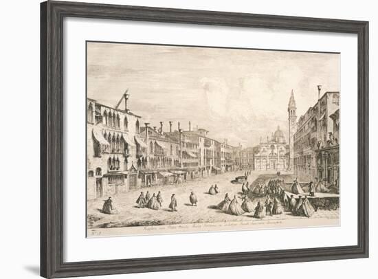 Campo Santa Maria Formosa in Venice, 1741-Michele Marieschi-Framed Giclee Print