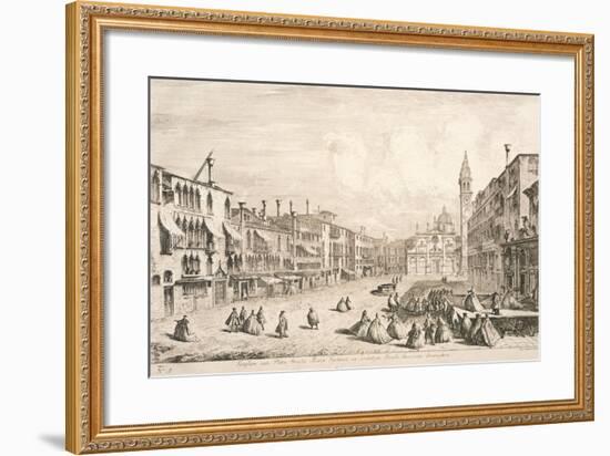 Campo Santa Maria Formosa in Venice, 1741-Michele Marieschi-Framed Giclee Print