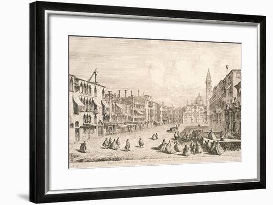 Campo Santa Maria Formosa in Venice, 1741-Michele Marieschi-Framed Giclee Print