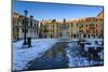 Campo Santo Stefano at sunrise after overnight snow, San Marco, Venice, UNESCO World Heritage Site,-Eleanor Scriven-Mounted Photographic Print