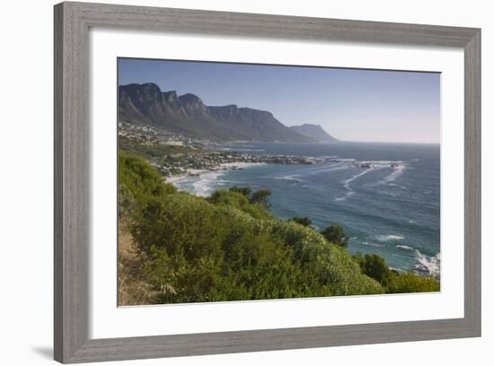 Camps Bay and Twelve Apostles Mountains-null-Framed Photographic Print