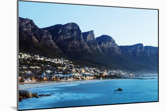 Camps Bay and Twelve Apostles, Table Mountain Nat'l Park, Cape Town, Western Cape, South Africa-Christian Kober-Mounted Photographic Print