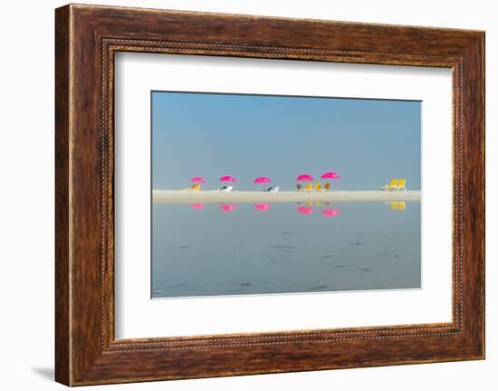 Camps Bay Beach Umbrellas-Richard Silver-Framed Photographic Print