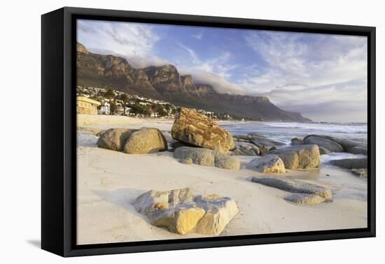 Camps Bay, Cape Town, Western Cape, South Africa, Africa-Ian Trower-Framed Premier Image Canvas