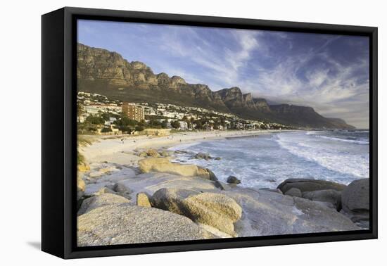 Camps Bay, Cape Town, Western Cape, South Africa, Africa-Ian Trower-Framed Premier Image Canvas
