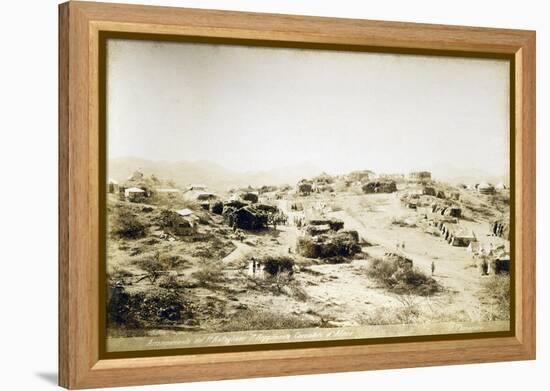 Campsite of First Regiment of African Hunters in Tamarisco Area, Eritrea-null-Framed Premier Image Canvas