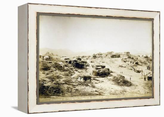 Campsite of First Regiment of African Hunters in Tamarisco Area, Eritrea-null-Framed Premier Image Canvas