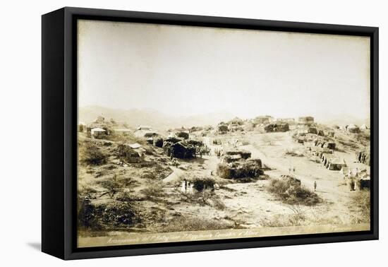 Campsite of First Regiment of African Hunters in Tamarisco Area, Eritrea-null-Framed Premier Image Canvas