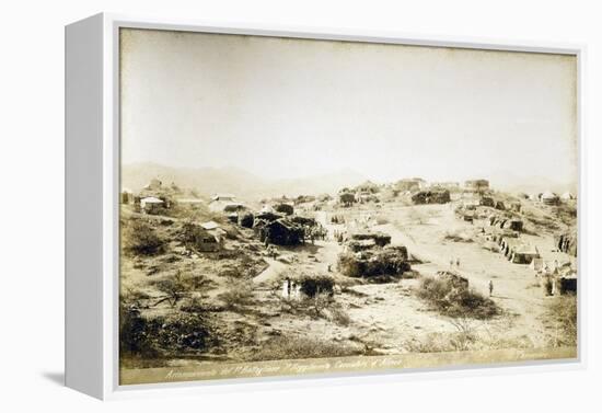 Campsite of First Regiment of African Hunters in Tamarisco Area, Eritrea-null-Framed Premier Image Canvas