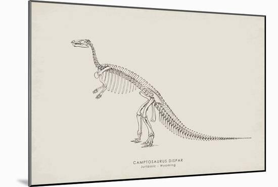 Camptosaurus-The Vintage Collection-Mounted Giclee Print