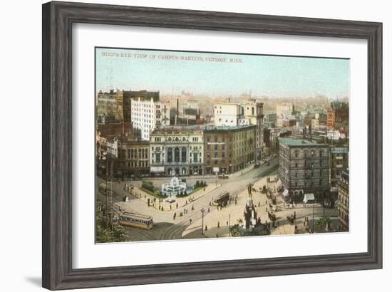 Campus Martius, Detroit, Michigan-null-Framed Art Print