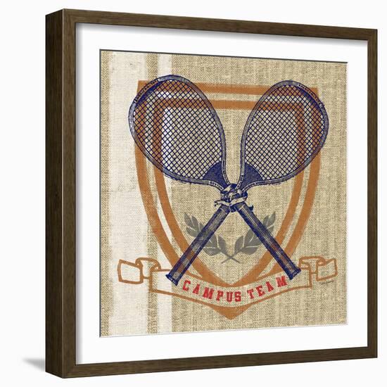 Campus Tennis Team-Sam Appleman-Framed Art Print