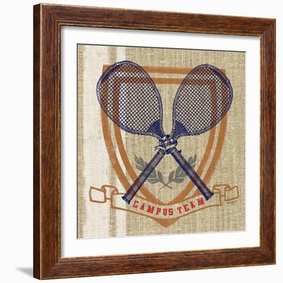 Campus Tennis Team-Sam Appleman-Framed Art Print