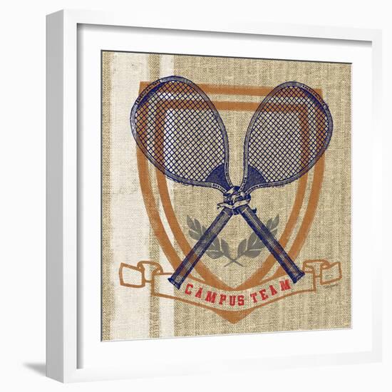 Campus Tennis Team-Sam Appleman-Framed Art Print