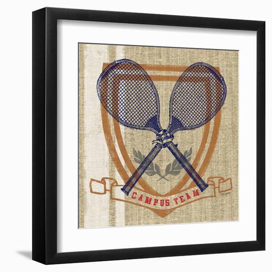 Campus Tennis Team-Sam Appleman-Framed Art Print