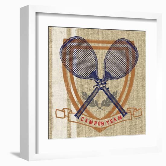 Campus Tennis Team-Sam Appleman-Framed Art Print