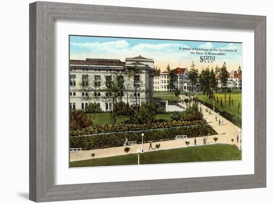 Campus, University of Washington-null-Framed Premium Giclee Print