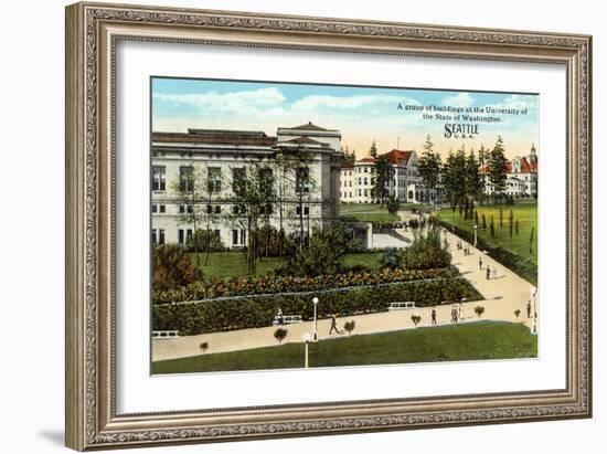 Campus, University of Washington-null-Framed Art Print