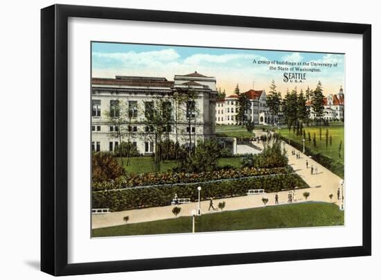 Campus, University of Washington-null-Framed Art Print