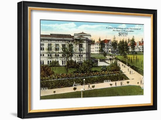 Campus, University of Washington-null-Framed Art Print