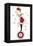 Can-Can Dancer on Roulette Wheel-null-Framed Stretched Canvas