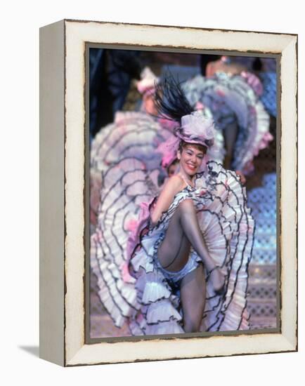 Can Can Dancer Performing During a French Revue Floor Show at the Tropicana Hotel and Casino-Allan Grant-Framed Premier Image Canvas