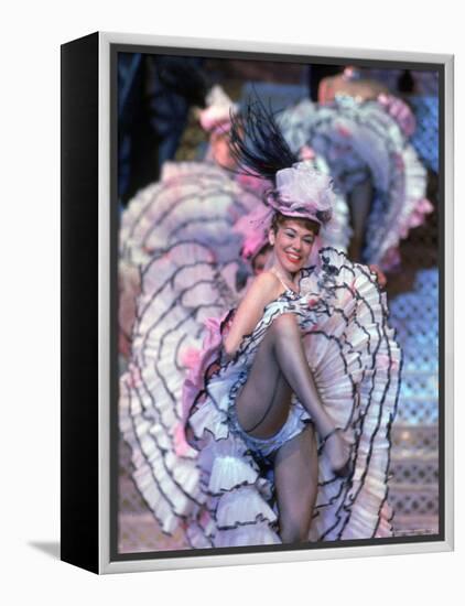 Can Can Dancer Performing During a French Revue Floor Show at the Tropicana Hotel and Casino-Allan Grant-Framed Premier Image Canvas