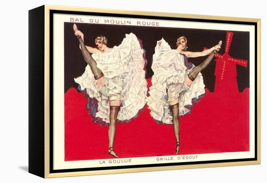 Can-Can Girls at Moulin Rouge-null-Framed Stretched Canvas