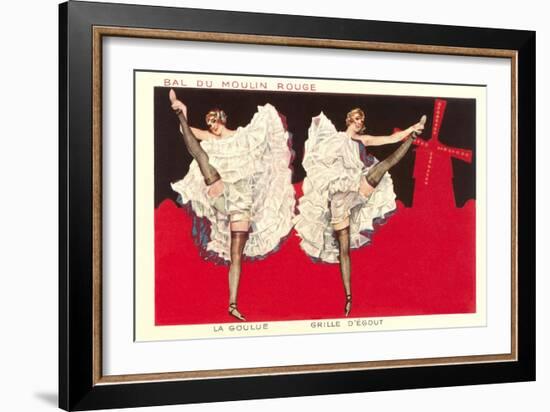 Can-Can Girls at Moulin Rouge-null-Framed Art Print