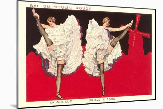 Can-Can Girls at Moulin Rouge-null-Mounted Art Print