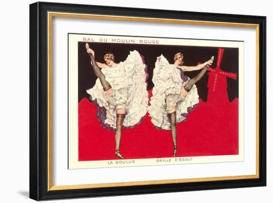 Can-Can Girls at Moulin Rouge-null-Framed Art Print