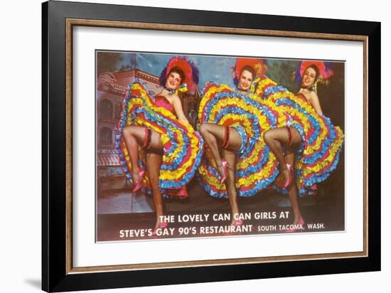 Can-Can Girls-null-Framed Art Print